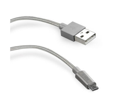 Kabel SBS USB-micro-USB Srebrny